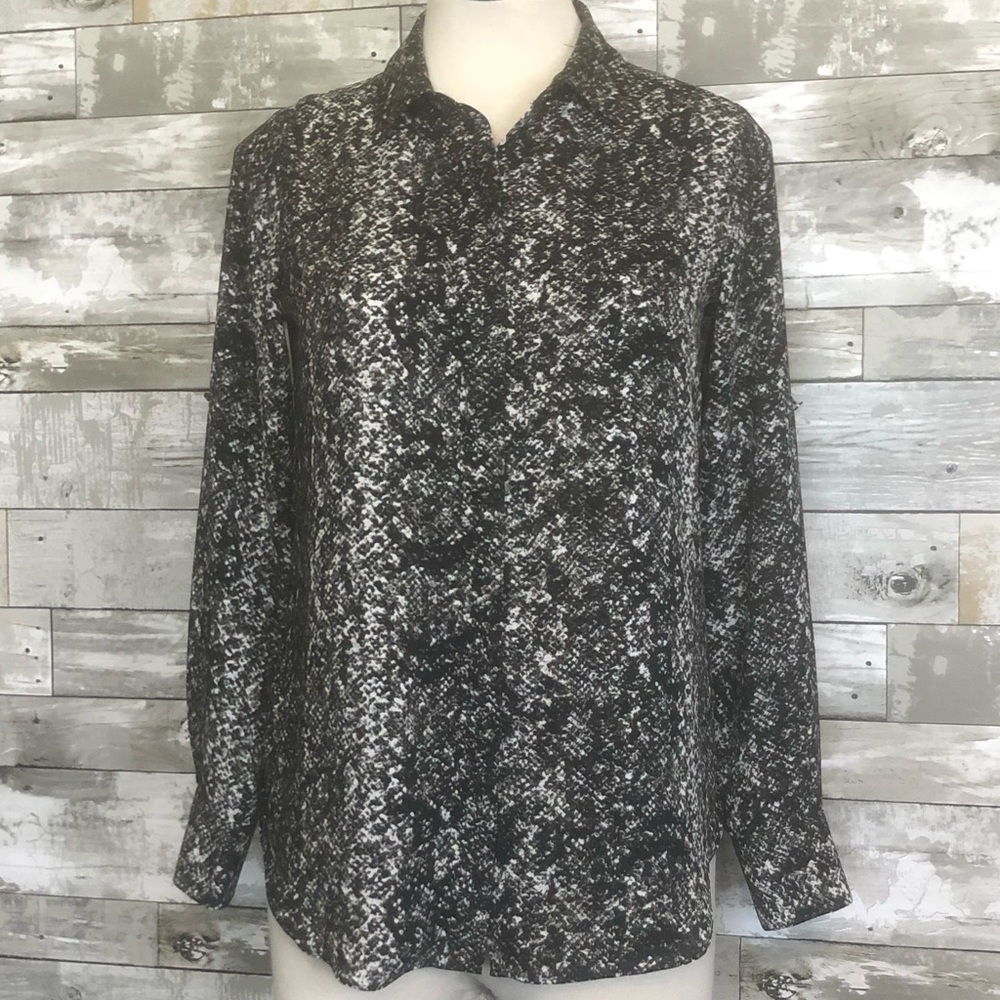 ❤️ Sz XS Mossimo Snakeskin Animal Print Blouse